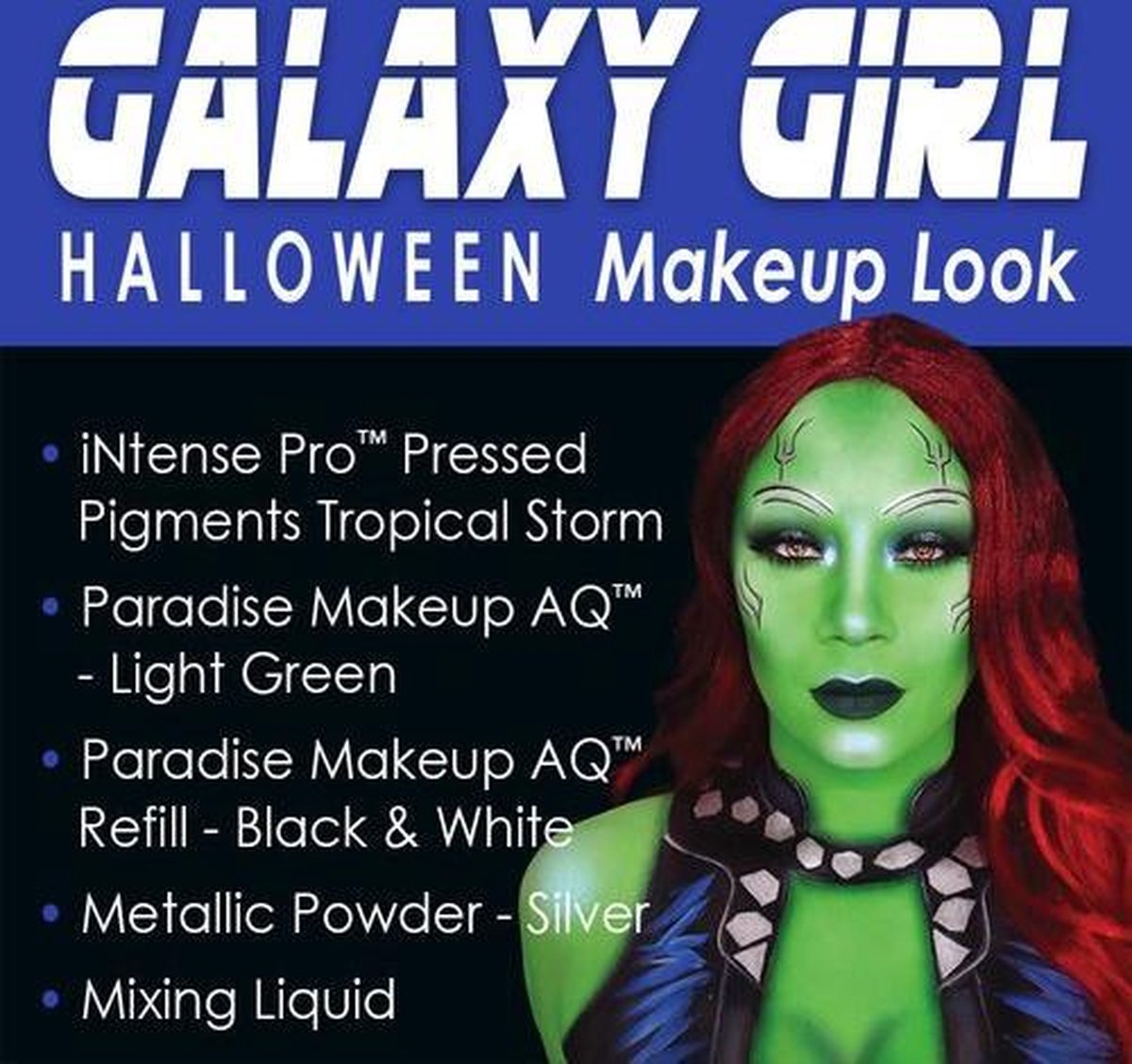 Halloween 2020 Complete Schmink Kit - Galaxy Girl (met stap-voor-stap instructiefilmpje)