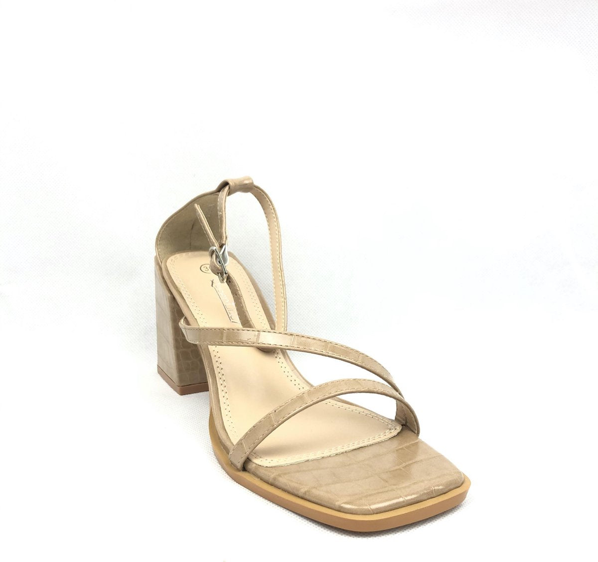 Beige Sandalen op hak - SANMARIE - Maat 36