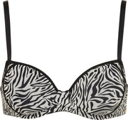 SAPPH - Mistress Voorgevormde BH Zebra - maat 80C - Dierenprint