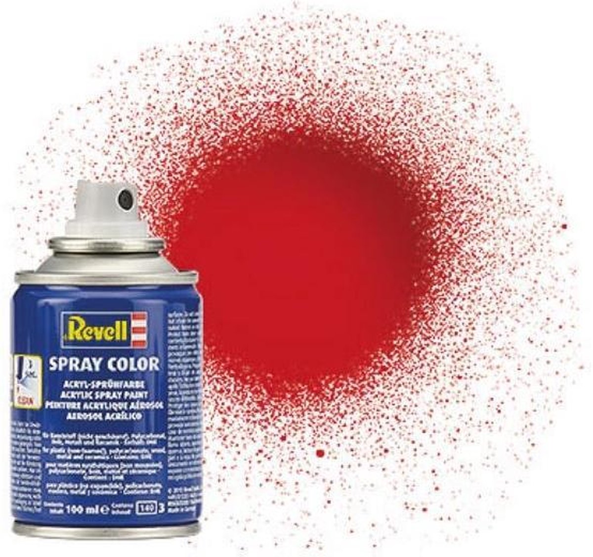 Revell #31 Fire Red - Gloss - Acryl Spray - 100ml Verf spuitbus