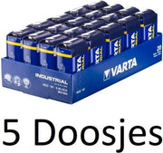100 Stuk (5 Doosjes a 20 st) Varta industrial MN1604 9V E-Blok