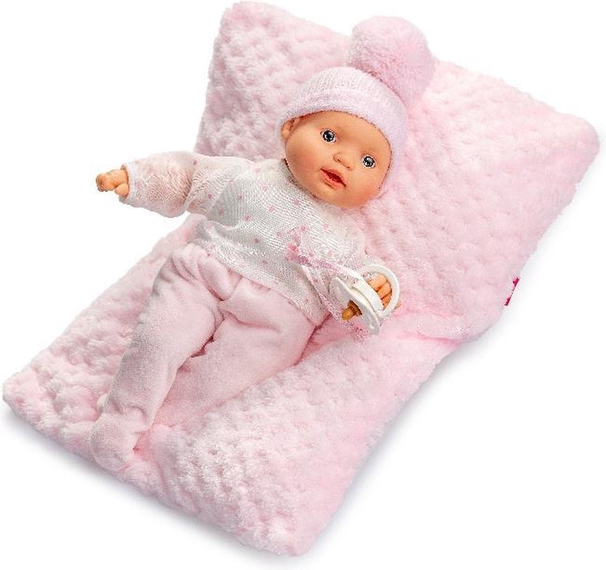Berjuan Babypop Lloroncete 28 Cm Meisjes Roze