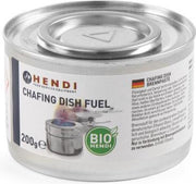 10x Blikje Hendi professionele brandpasta - 200 gram per blik - o.a. voor chafing dishes