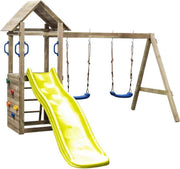 SwingKing Speeltoestel Maria + glijbaan Geel    - 160x295x210cm