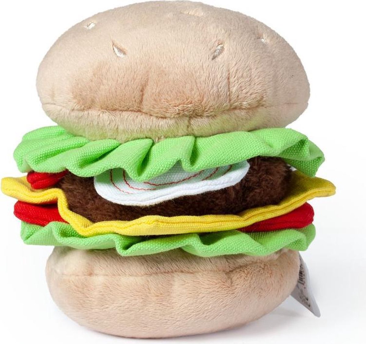 Dog toy plush burger