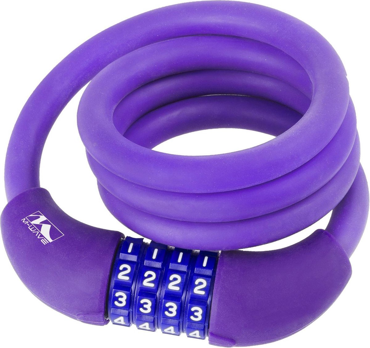 M-wave Spiraalslot Cijfercombinatie Silicone 1000 X 12 Mm Paars