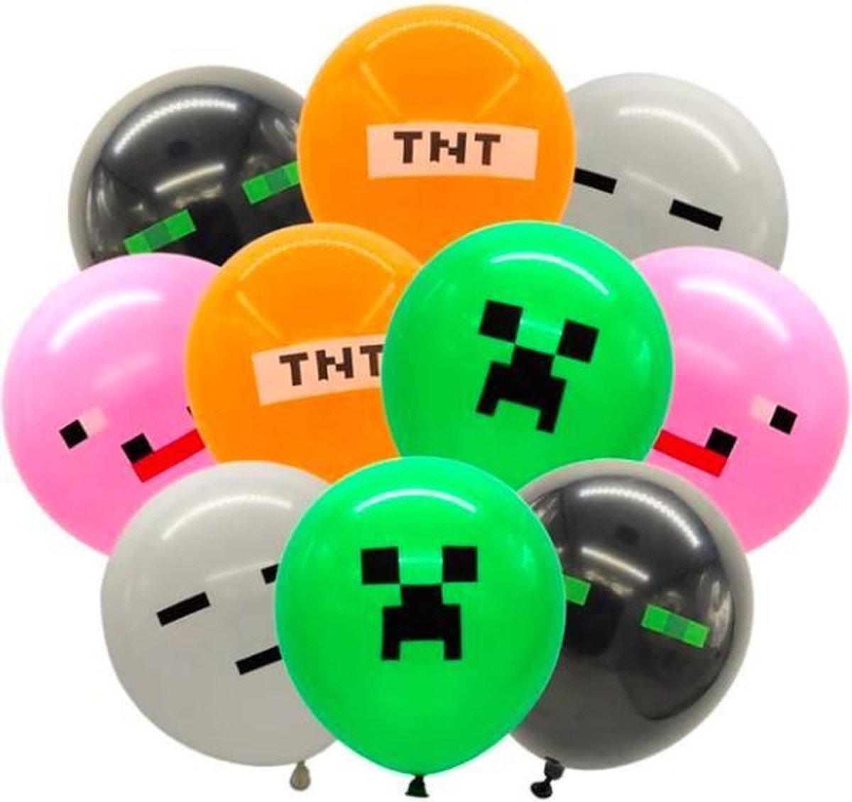 ProductGoods - 10x Minecraft Ballonnen Verjaardag - Verjaardag Kinderen - Ballonnen - Ballonnen Verjaardag - Minecraft - Kinderfeestje