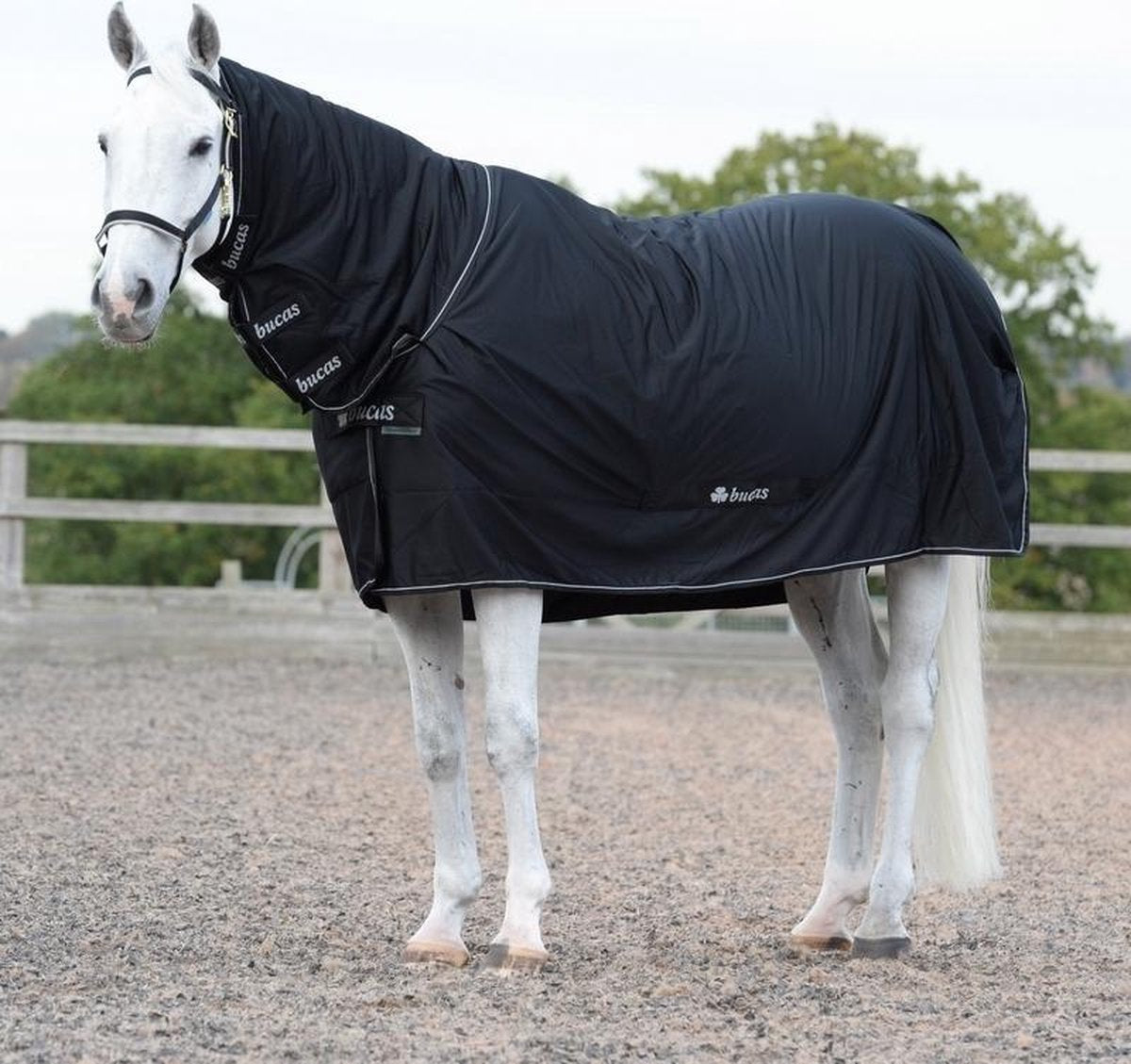 Bucas  Bucas Power Cooler Full Neck 140/191 cm zwart/zilver