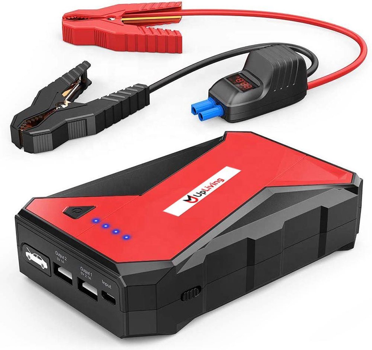 UpLiving™ Jumpstarter - Starthulp - Powerbank - Draagtas - 7L Benzine/ 5.5L Diesel - Acculader Auto