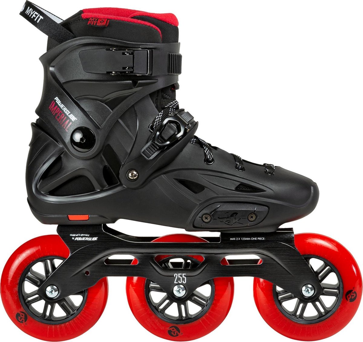 Powerslide Powerslide Imperial 110 Inlineskates - Maat 39/40 - Unisex - zwart/rood