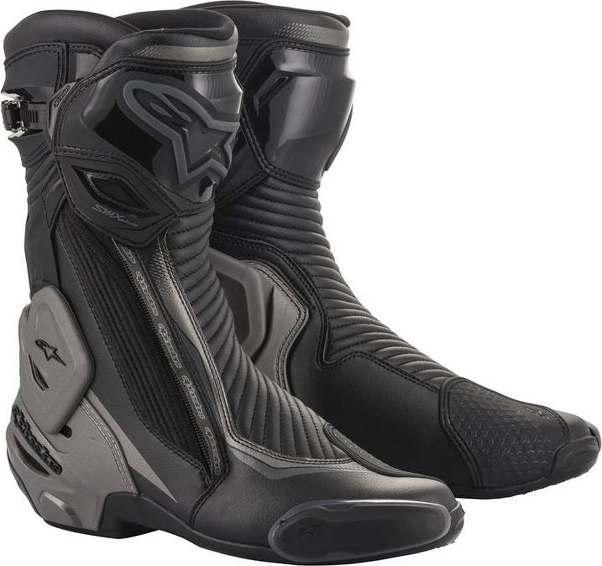 Alpinestars SMX Plus V2 Black Dark Gray Motorcycle Boots 45