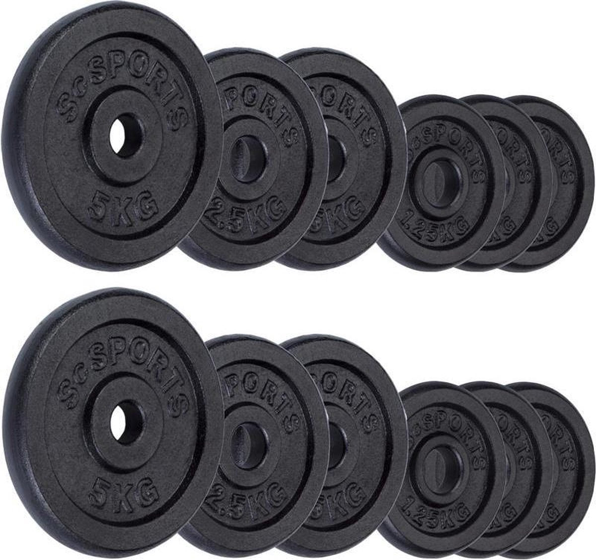 ScSPORTS® Halterschijven set van 27