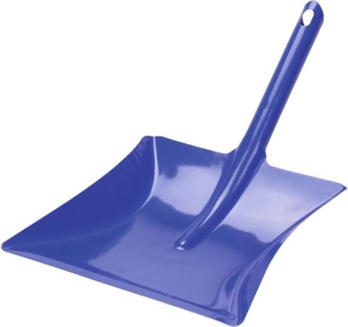 Stoffer en blik blauw/bruin van metaal voor binnen - Zachte stoffers/handvegers