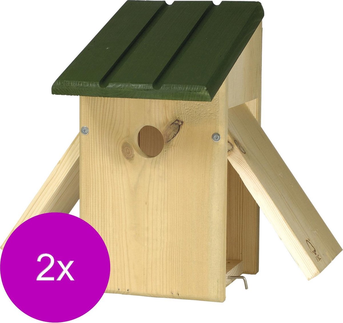 Wildbird Nestkast San Fransisco 34mm - Broeden - 2 x 16.5x21.5x30 cm