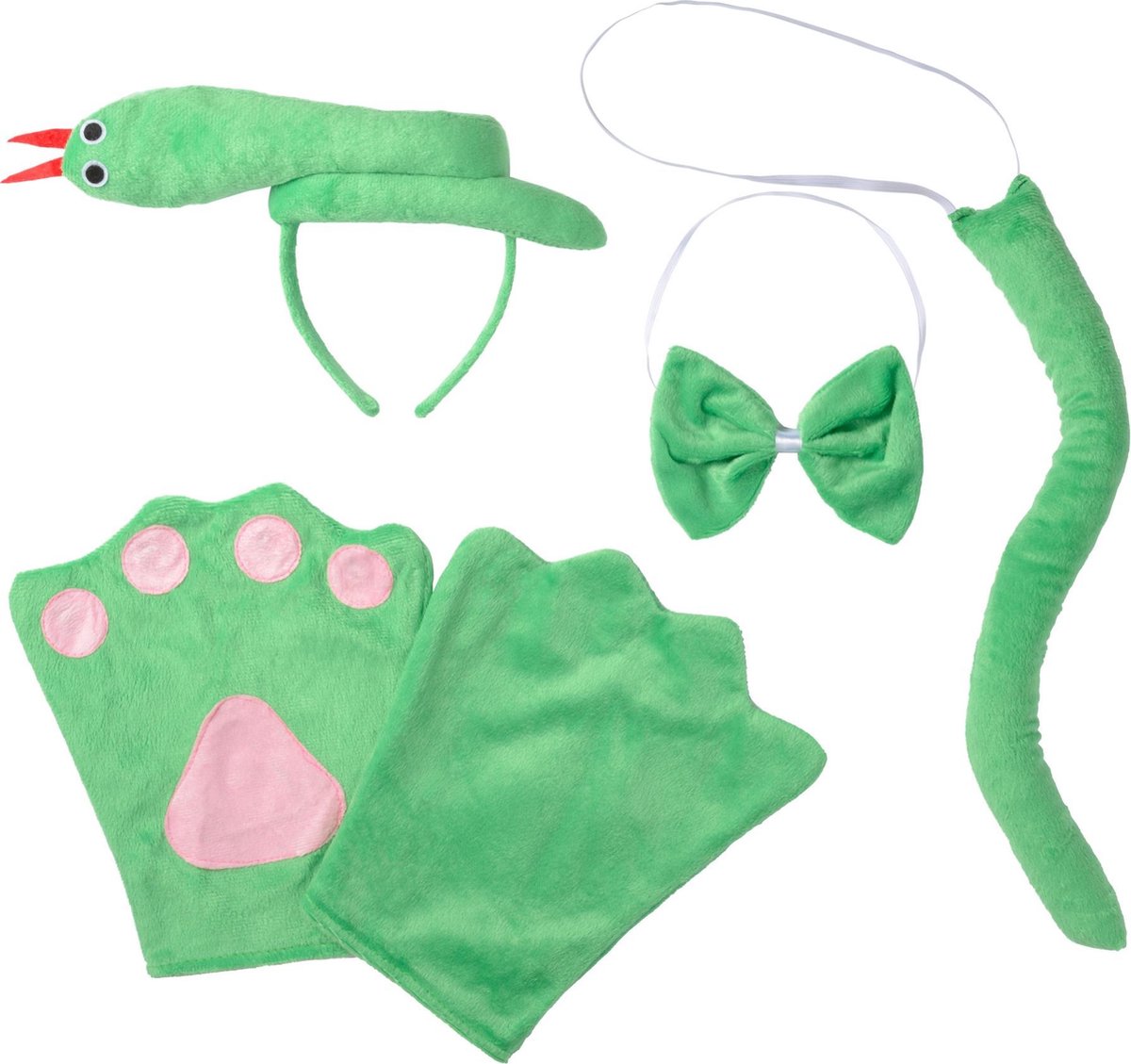 dressforfun - Accessoireset slang Volwassenen  - verkleedkleding kostuum halloween verkleden feestkleding carnavalskleding carnaval feestkledij partykleding - 302044