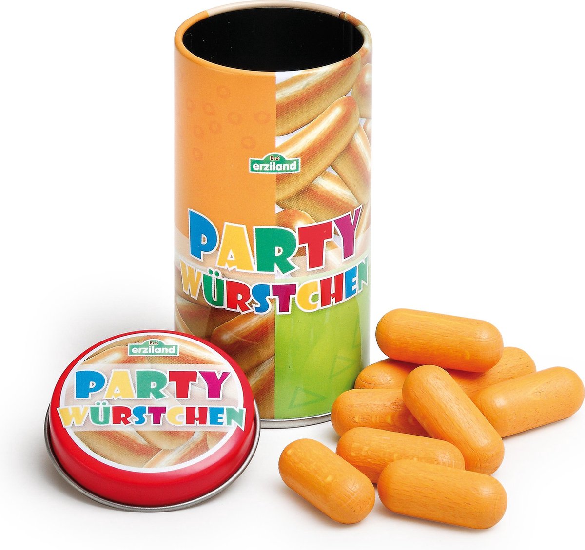 Erzi blikje met party worstjes