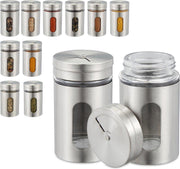Relaxwonen - kruidenpotjes met strooideksel - 12 stuks - kruidenstrooier - potjes voor kruiden