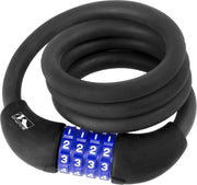M-wave Spiraalslot Cijfercombinatie Silicone 1000 X 12 Mm Zwart