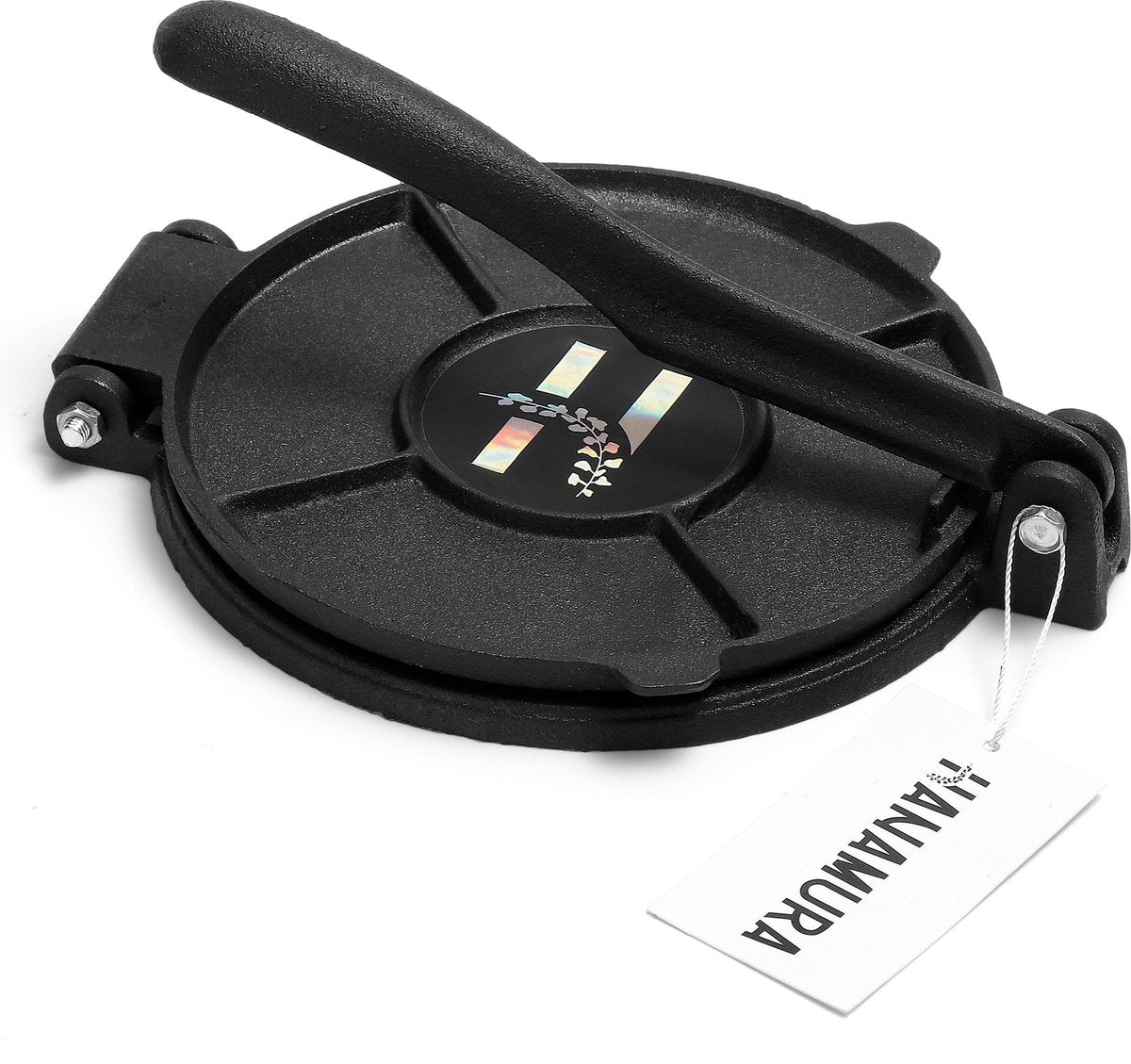 Hanamura Tortilla Pers – Gietijzer – Incl. 20 persvellen - Ø19cm