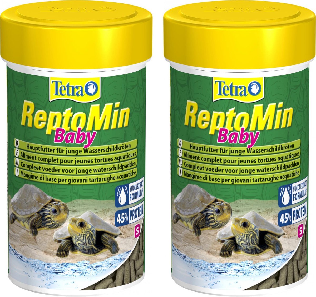 Reptomin baby voor jonge schildpadden 100 ml per 2 verpakkingen