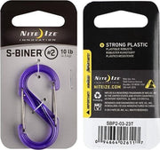 NITE IZE S-Biner 2 -  plastic - Purple
