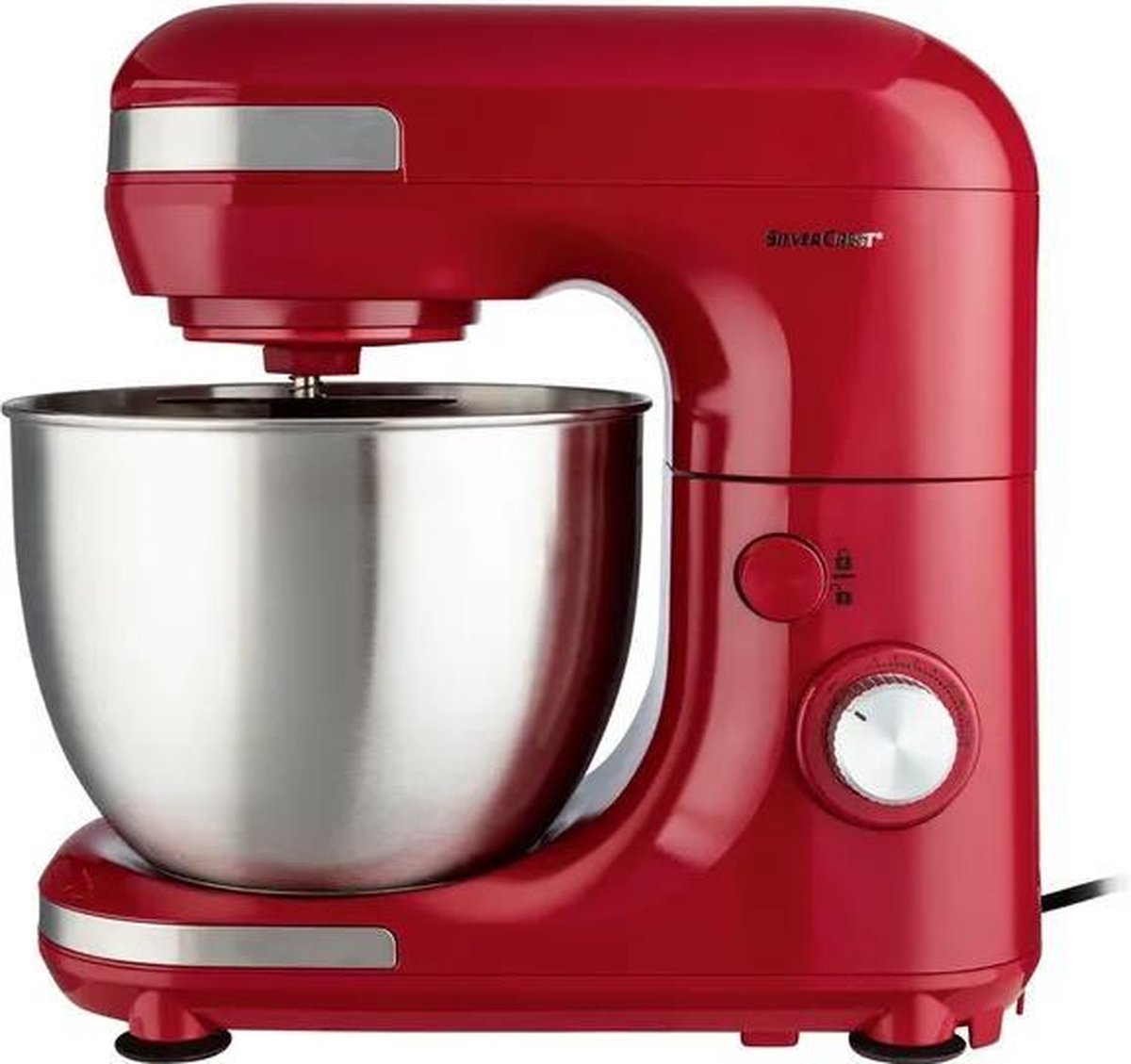 SILVERCREST® Keukenmachine rood - Keukenrobot - Keukenmachine - 650W - 5L