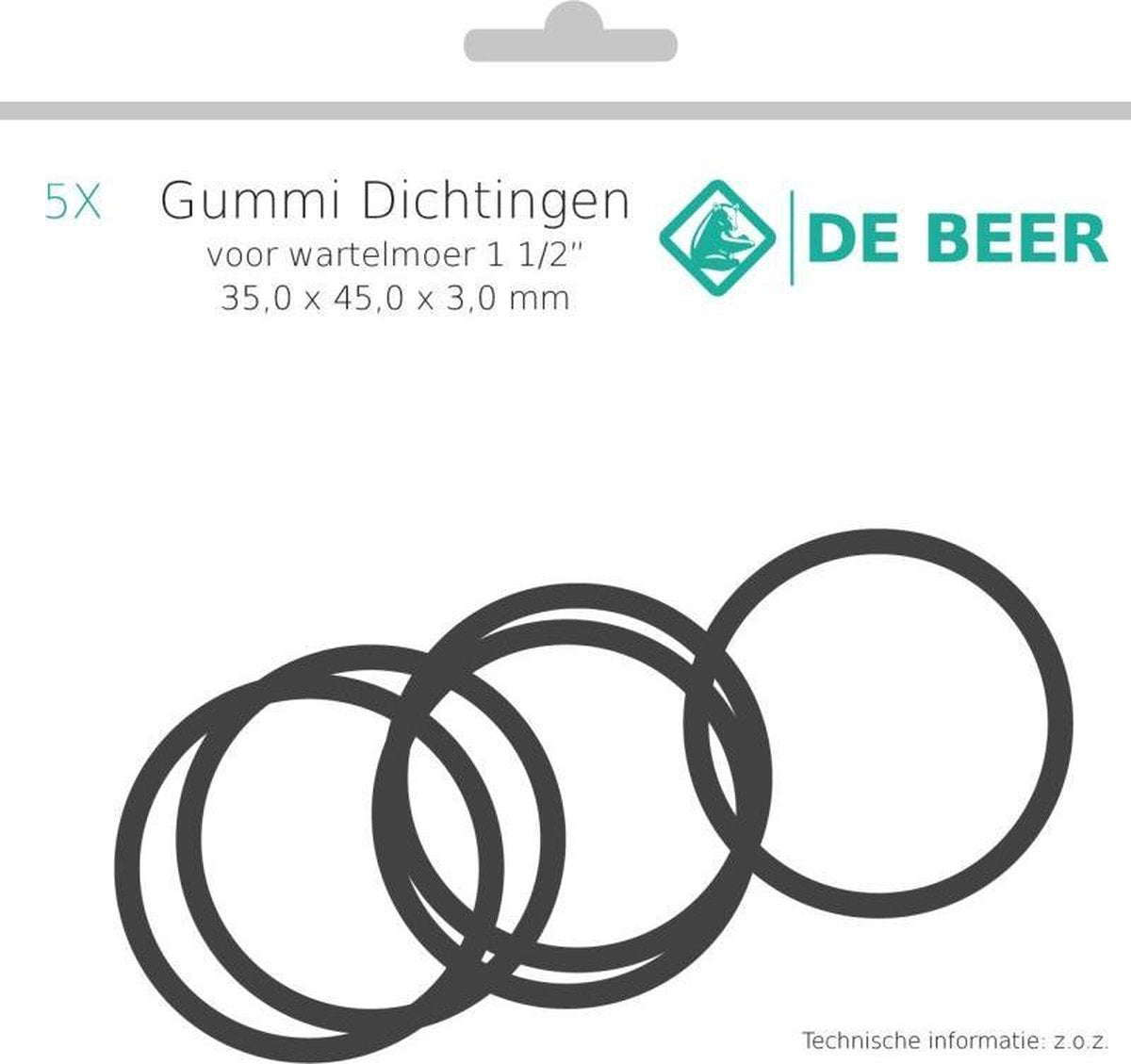 De Beer gummi ring 1 1/2 35x45x3