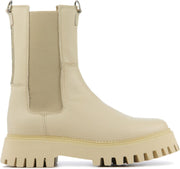 Bronx Vrouwen Leer  Chelsea boots / Laarzen / Damesschoenen 47268 - Beige - maat 40