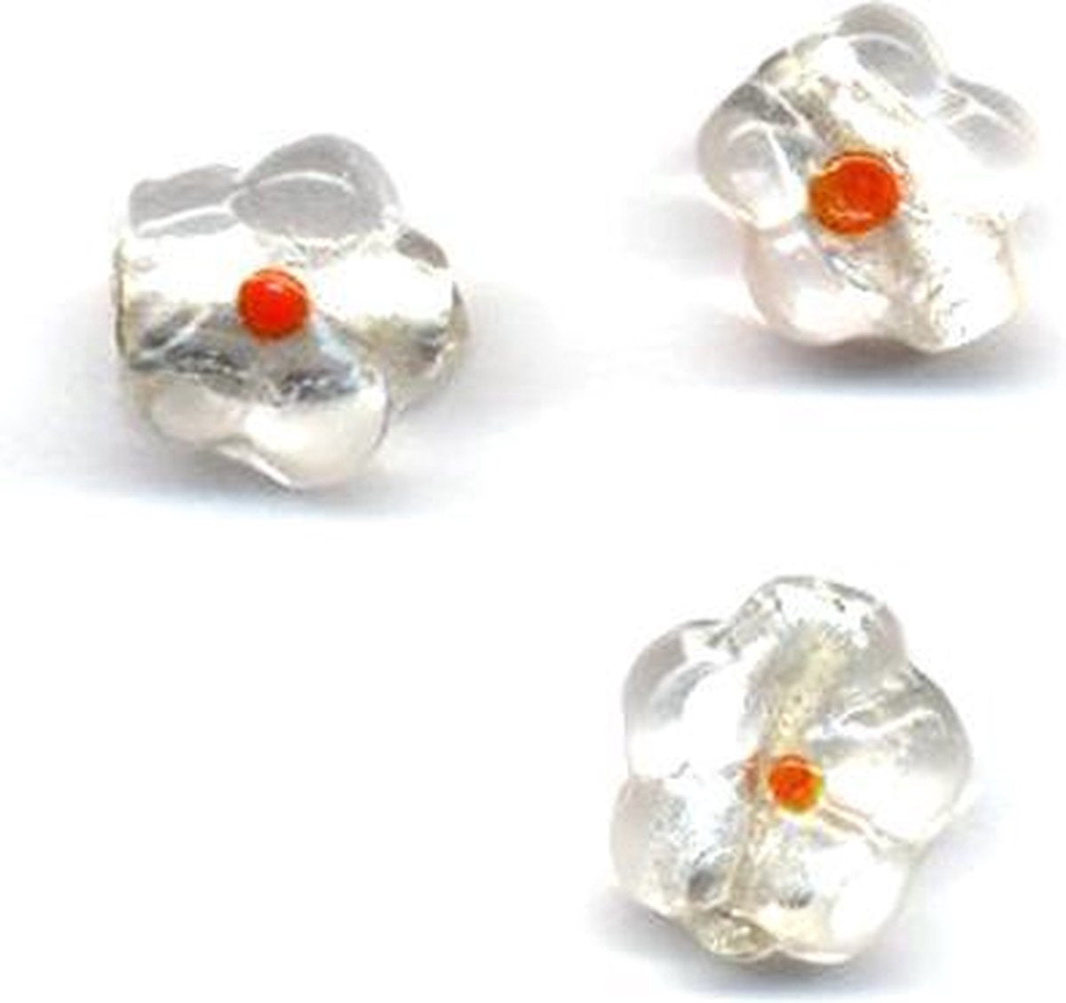 18 Stuks Hand-made Jewelry Beads - Bloemen - 12mm