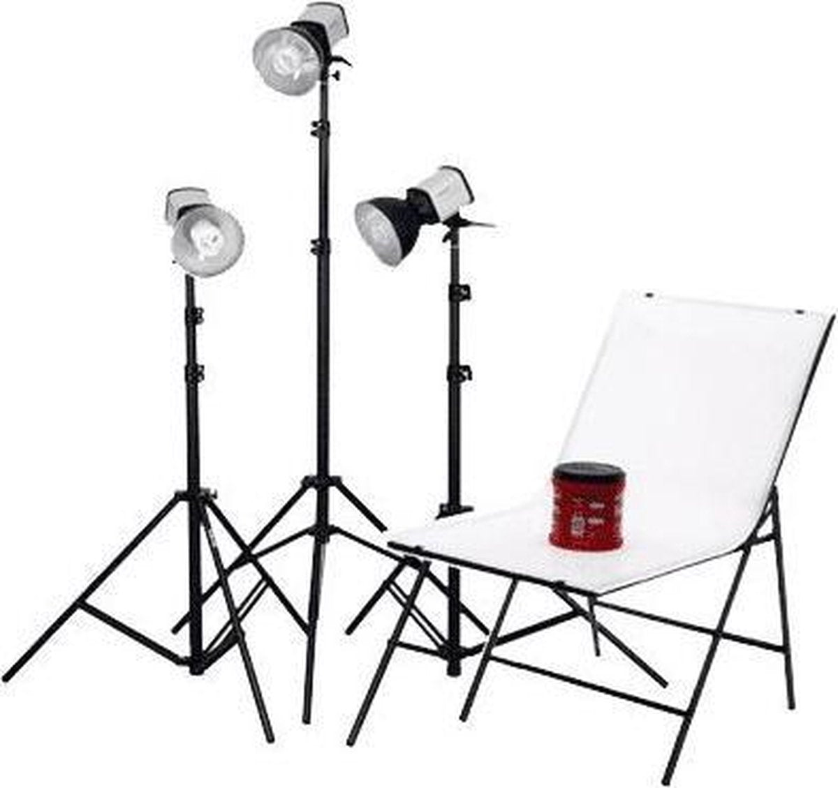 walimex Studioset Daglicht 150/150/150 + opnametafel