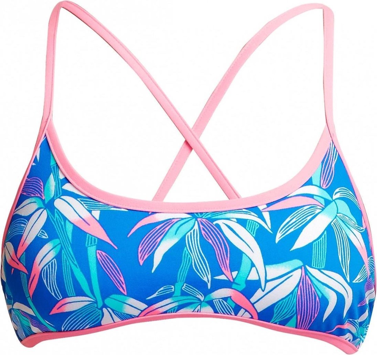 BooBam Blue Cross Back tie top - Dames | Funkita