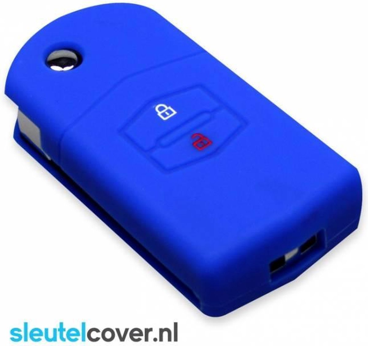 Mazda SleutelCover - Blauw / Silicone sleutelhoesje / beschermhoesje autosleutel
