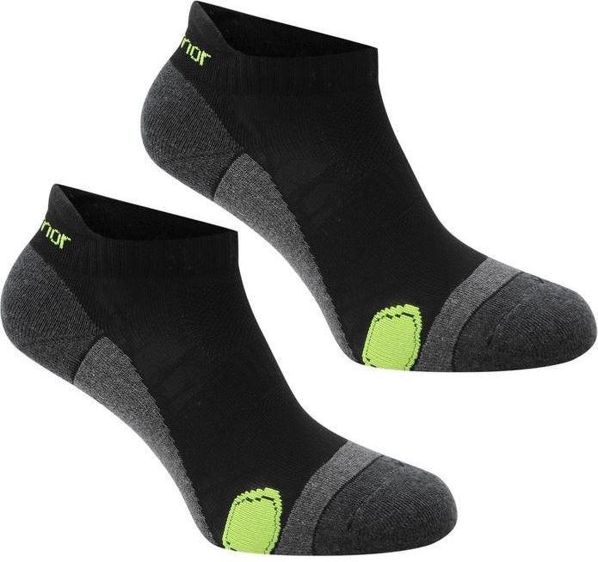 Karrimor korte Hardloopsokken (2 paar) - Unisex - Zwart - 46+