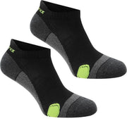 Karrimor korte Hardloopsokken (2 paar) - Unisex - Zwart - 46+