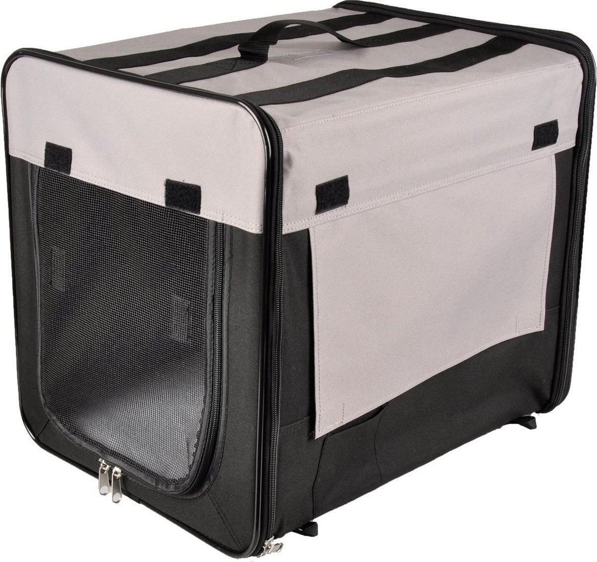 Reisbench Hond Smart Top Plus Zwart/Grijs - 46 x 36 x 41 cm