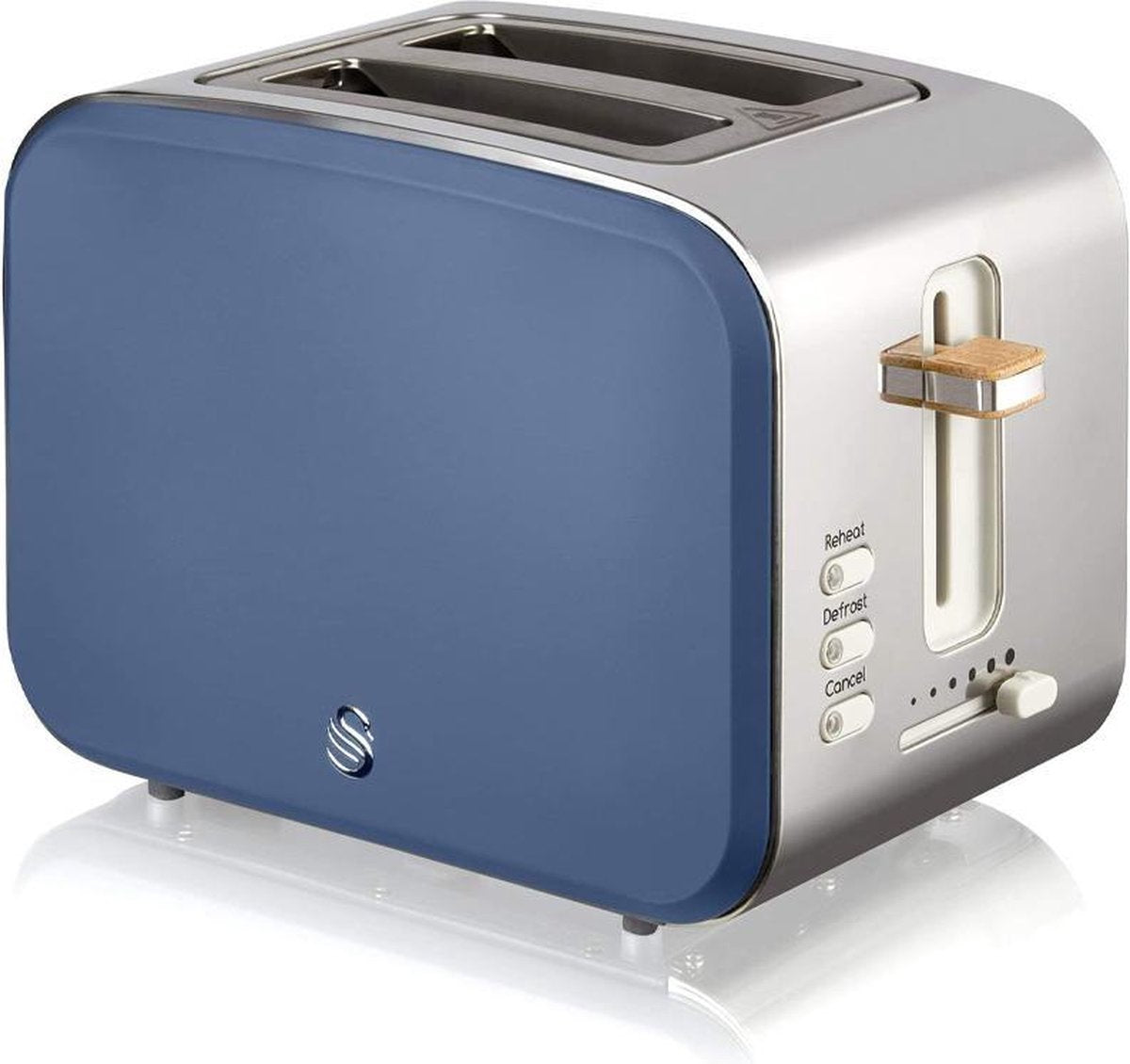 Swan Nordic Retro Broodrooster – 2 Slots – Blauw