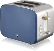 Swan Nordic Retro Broodrooster – 2 Slots – Blauw