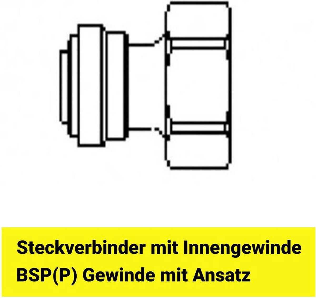 5/8"-adapter voor 3/8"-slangen Schroefverbinding
