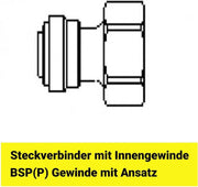 5/8"-adapter voor 3/8"-slangen Schroefverbinding