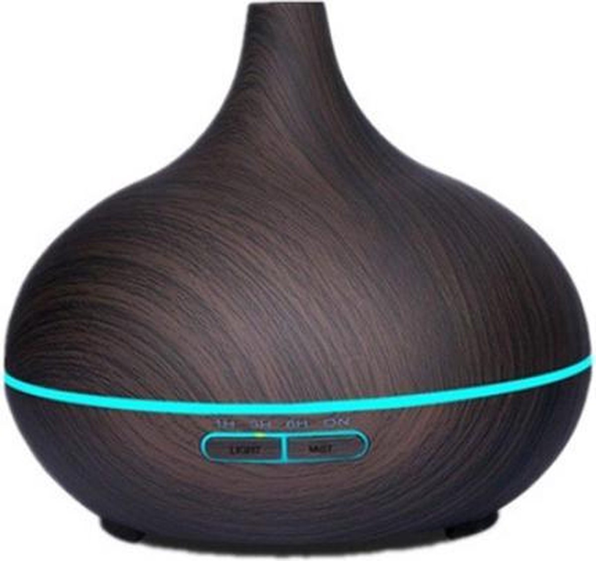 Aroma Diffuser 550ML met Afstandsbediening - Luchtbevochtiger – Verdamper – Aromatherapie - Geurverspreider - Donkerbruin
