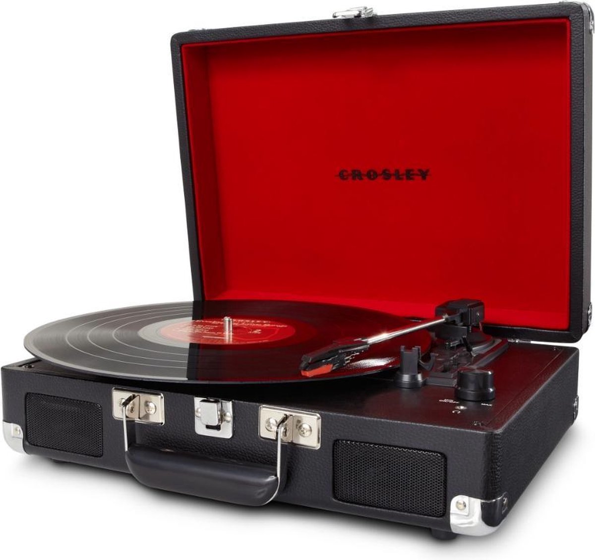 Crosley Cruiser De Luxe - Platenspeler - Koffermodel - Zwart