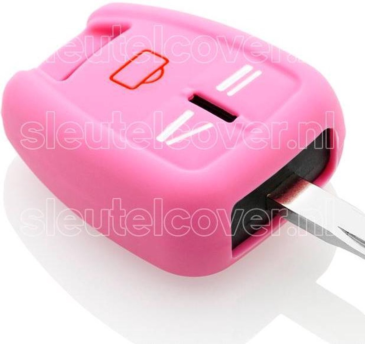 Opel SleutelCover - Roze / Silicone sleutelhoesje / beschermhoesje autosleutel