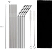Metalen rietjes – Set van 10 items
