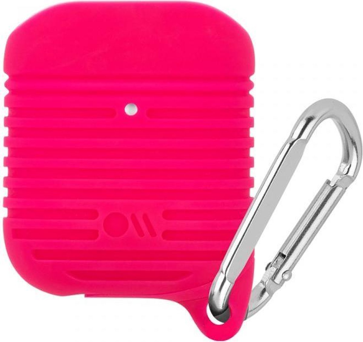 Case-Mate Tough Case voor AirPods - Bright Pink / Silver