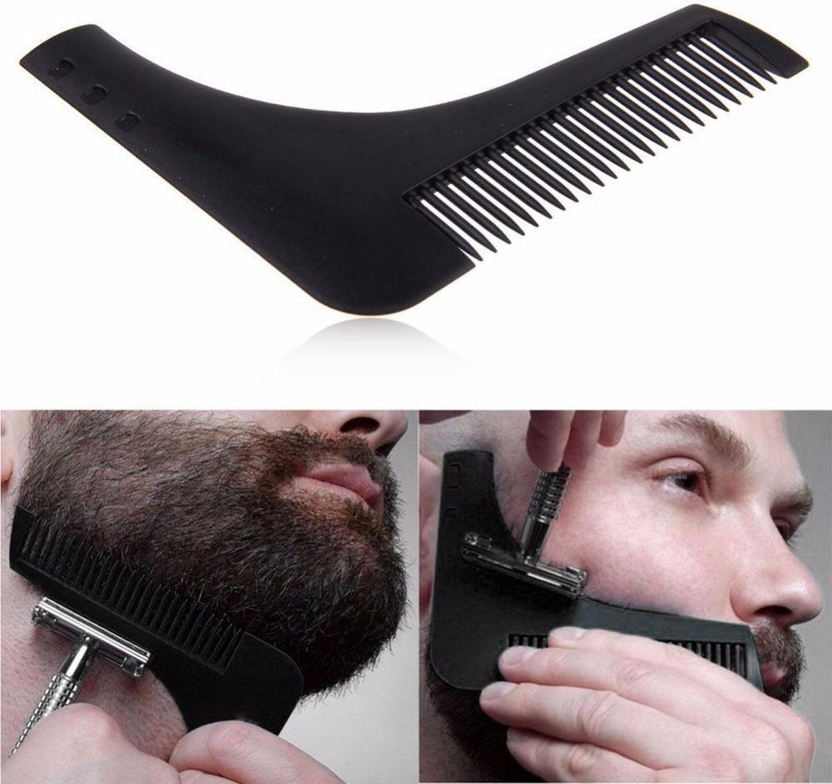 Baard styler baard shaper kam zwart type 1