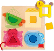 Goula Houten Puzzel - Huisdieren - 12 Stukjes