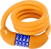 M-wave Spiraalslot Cijfercombinatie Silicone 1000 X 12 Mm Oranje