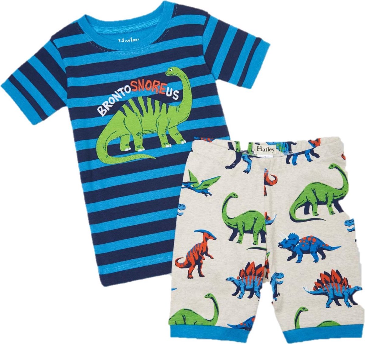 Hatley Jongens 2-delige Korte Pyjama Friendly Dinos