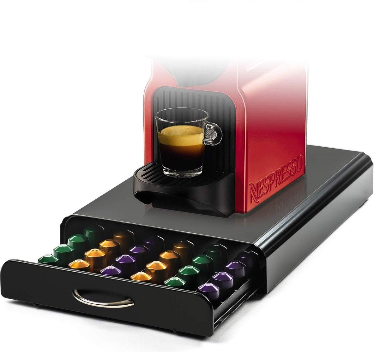 BIKO  - Luxe Capsule Houder met Lade - Nespresso Koffie Pad en Cups Houder - 65 stuks
