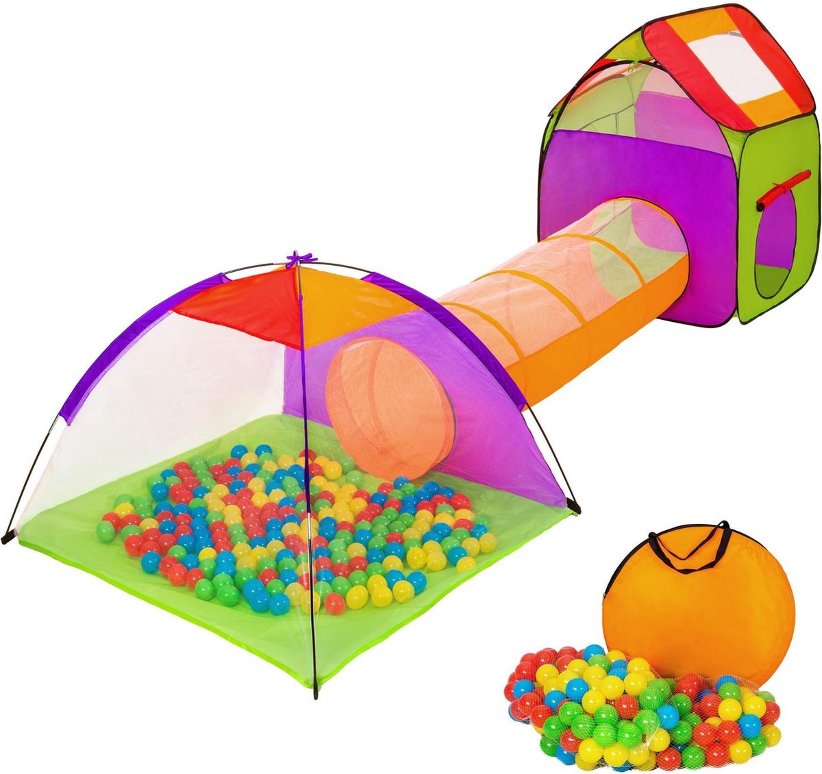 TecTake kindertent met ballenbak inclusief 200 ballen - Speeltent